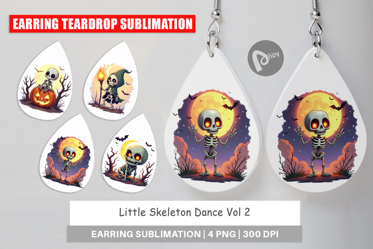 Earring Halloween Skeleton Dance