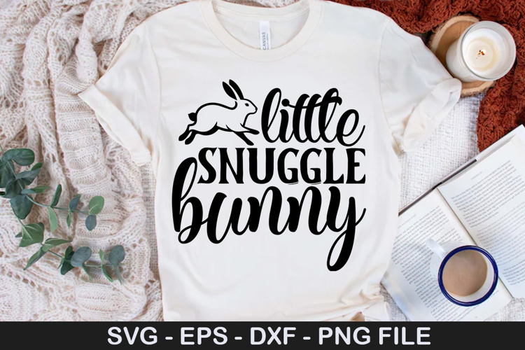 Little snuggle bunny - Easter SVG Design