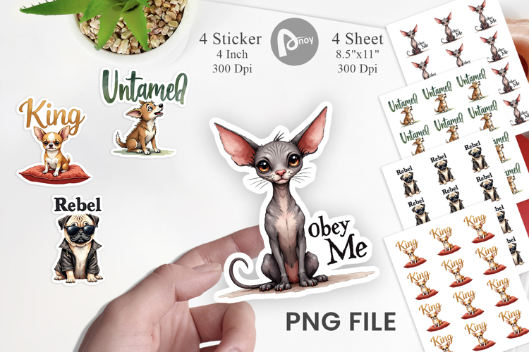 Little Tyrant Canine Quotes Sticker