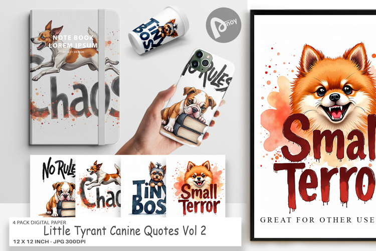 Little Tyrant Canine Digital Paper