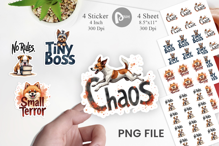 Little Tyrant Canine Quotes Sticker