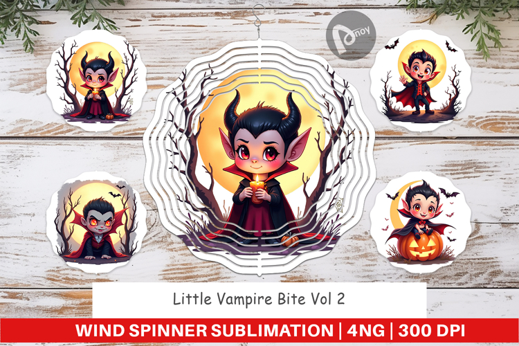Wind Spinner Halloween Vampire Bite