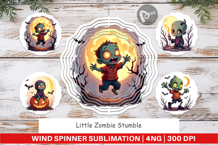 Wind Spinner Halloween Zombie Stumble