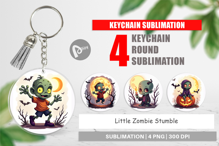 Keychain Halloween Zombie Stumble