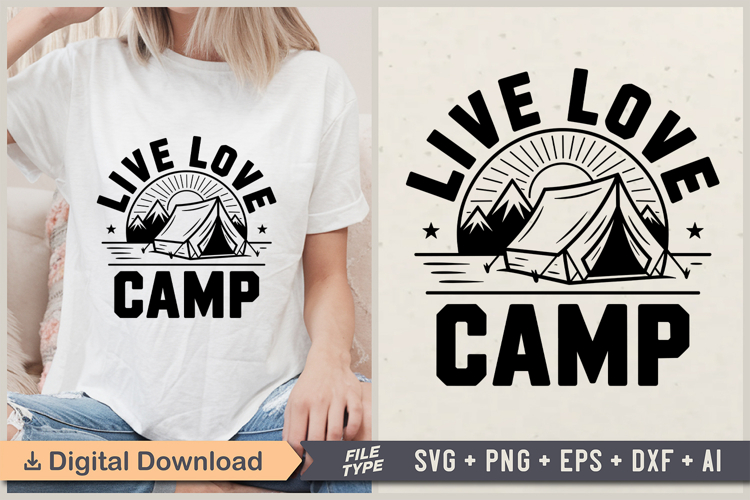 Peace Love Camp Svg Image 22