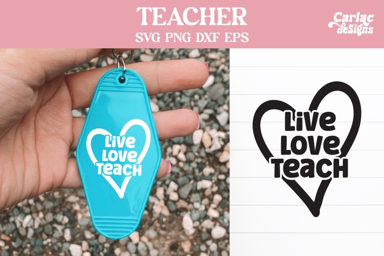 Teacher Keychain Svg Image 14