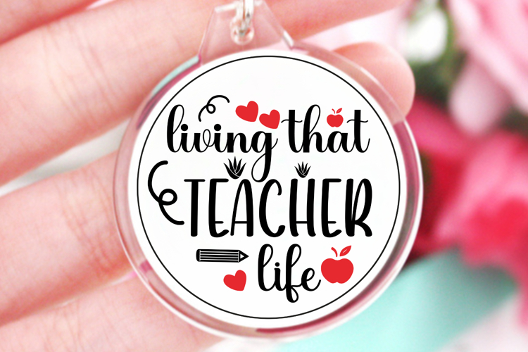 Teacher Keychain Svg Image 11