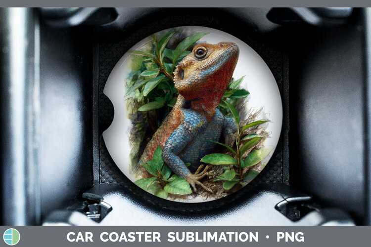 GorgeousLizards Car Coaster design.