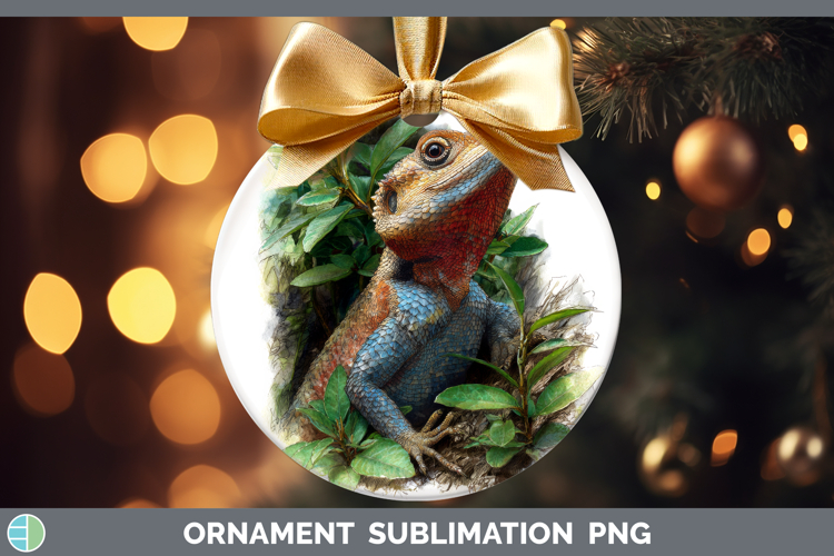 Agama Lizards Ornament Sublimation Design