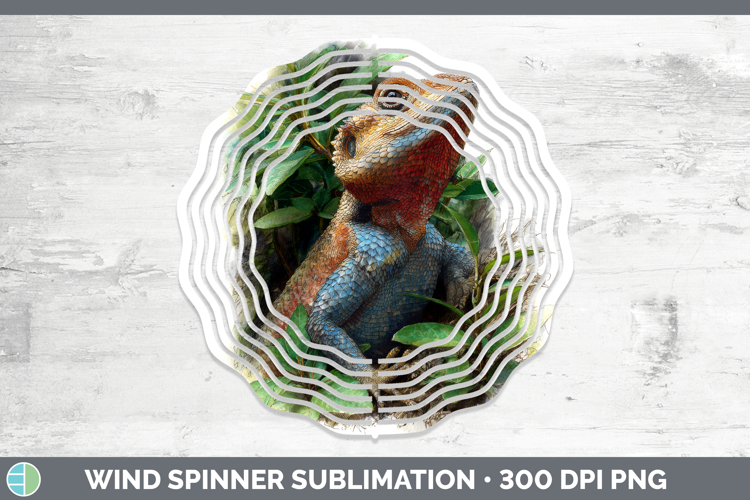 Agama Lizards Wind Spinner Sublimation Design