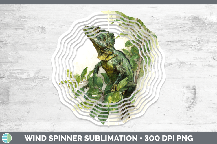 Basilisk Lizards Wind Spinner Sublimation Design
