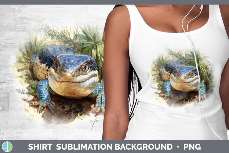 Blue Tongue Skink Lizards Shirt Sublimation Design