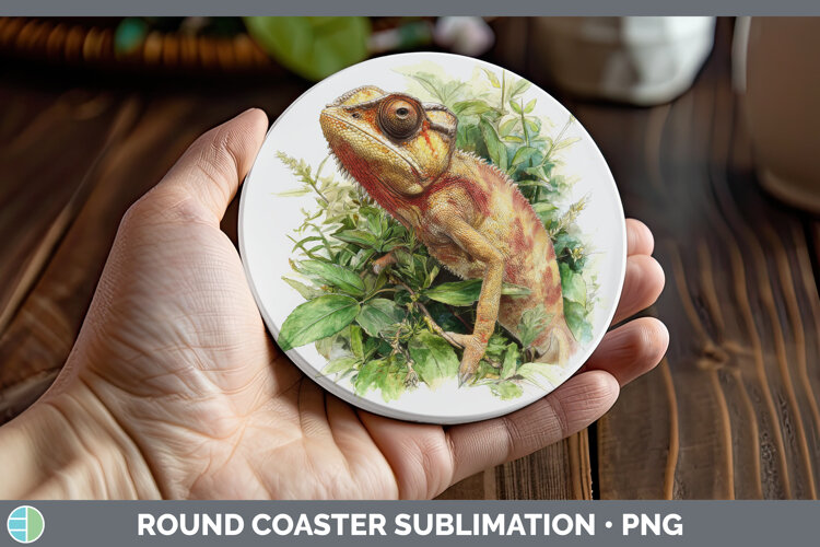 GorgeousLizards Round Coaster design.