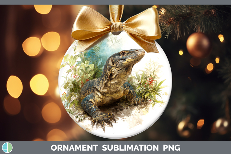 Crocodile Monitor Lizards Ornament Sublimation Design