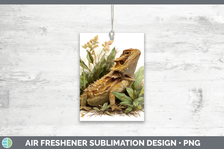 Horned Lizards Air Freshener Sublimation Design