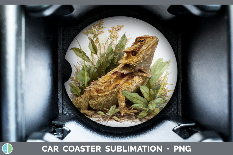 GorgeousLizards Car Coaster design.