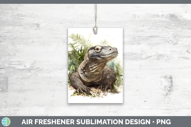 Komodo Dragon Lizards Air Freshener Sublimation Design