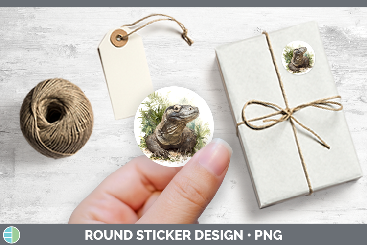 Komodo Dragon Lizards Stickers Design