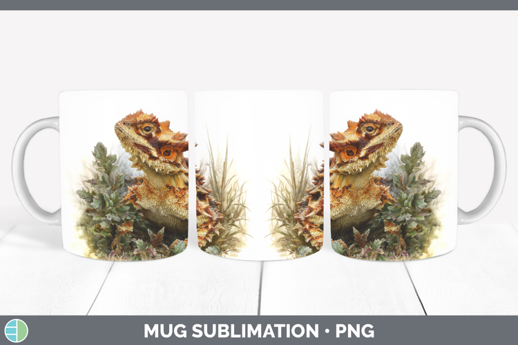 Moloch Thorny Devil Lizards Mug Wrap Sublimation Design