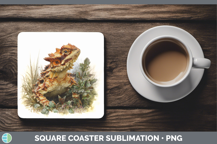 Moloch Thorny Devil Lizards Square Coaster Sublimation Desig