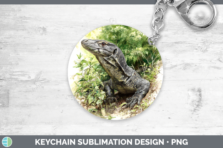 Monitor Lizards Keychain Sublimation Design