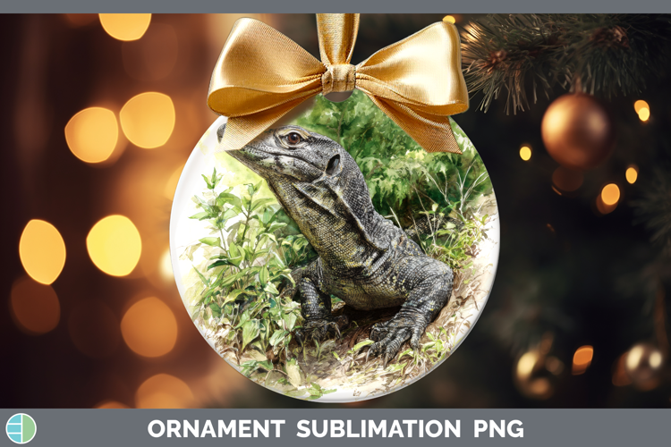 Monitor Lizards Ornament Sublimation Design