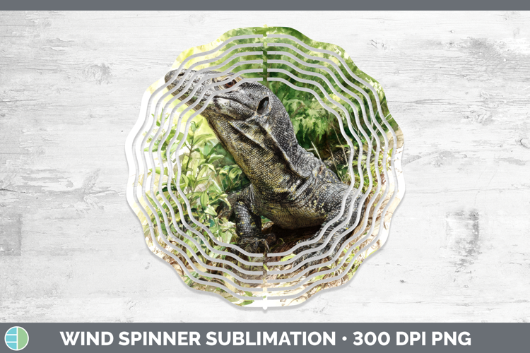 Monitor Lizards Wind Spinner Sublimation Design