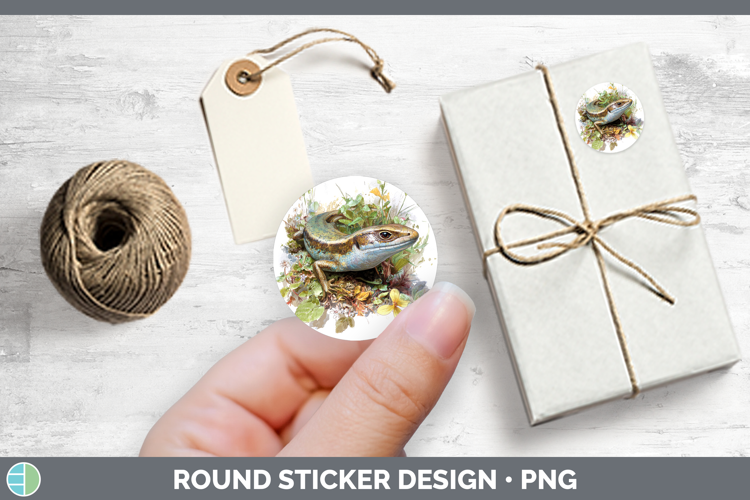 Skink Lizards Stickers Design