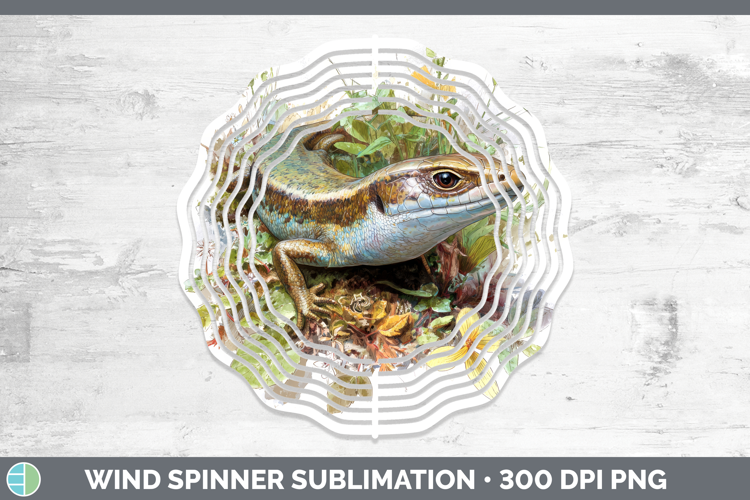 Skink Lizards Wind Spinner Sublimation Design