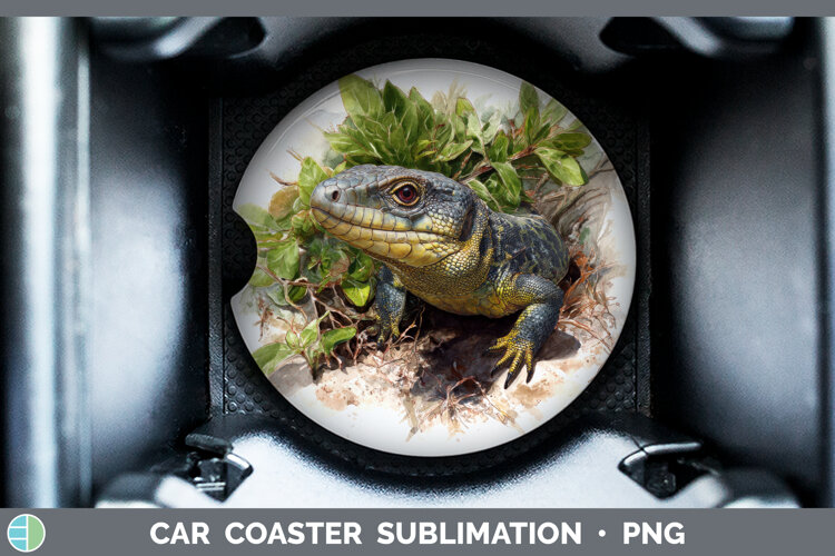 GorgeousLizards Car Coaster design.