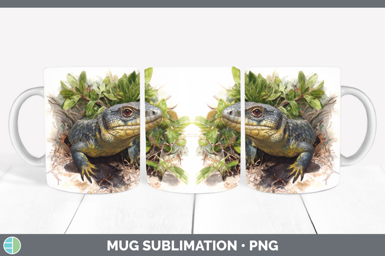 Tegus Lizards Mug Wrap Sublimation Design