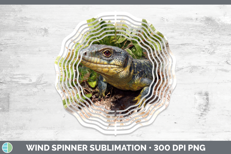 Tegus Lizards Wind Spinner Sublimation Design