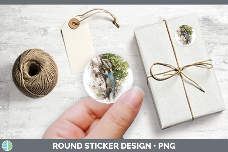 Tree Agama Lizards Stickers Design