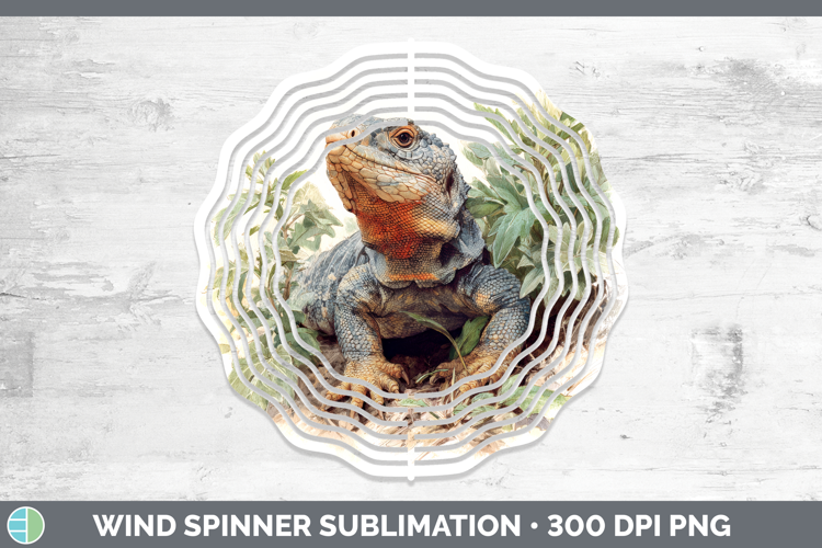 Uromastyx Lizards Wind Spinner Sublimation Design