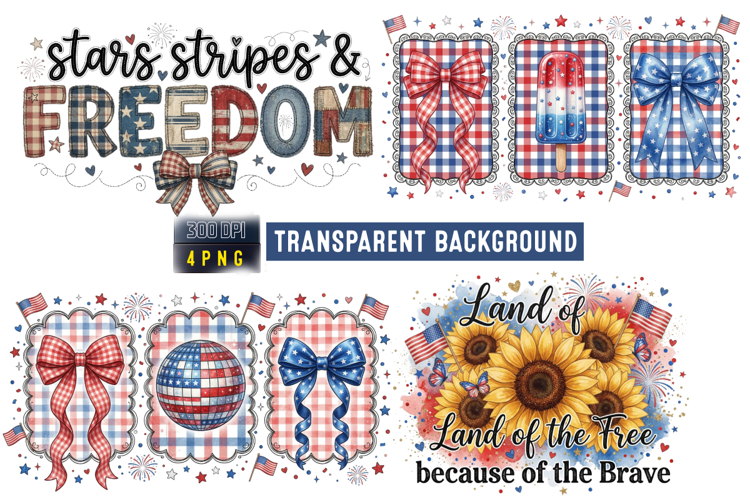 Stars Stripes Freedom Coquette 4th of July PNG,4th of july