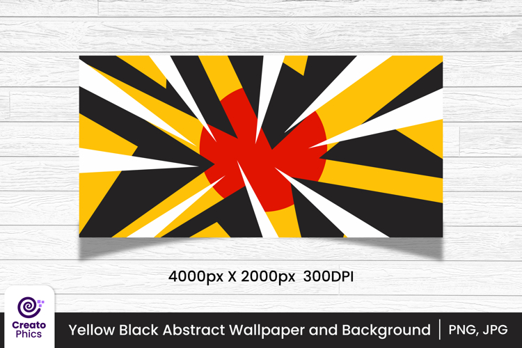 yellow black abstract shapes background and wallpaper