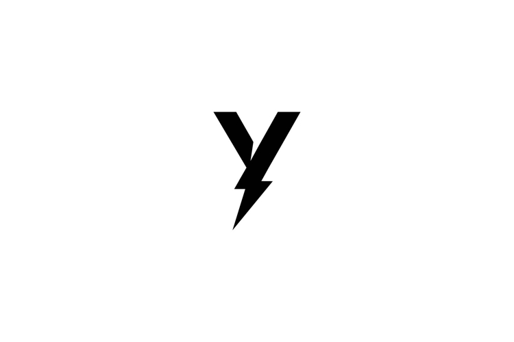 Y lightning logo