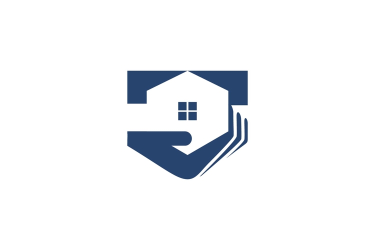 hand hold home logo