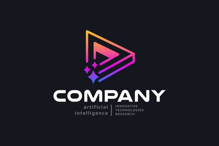 Ai Play Button Logo