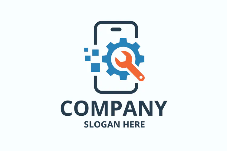 Smart Mobile Phone Fix Repair Company Logo