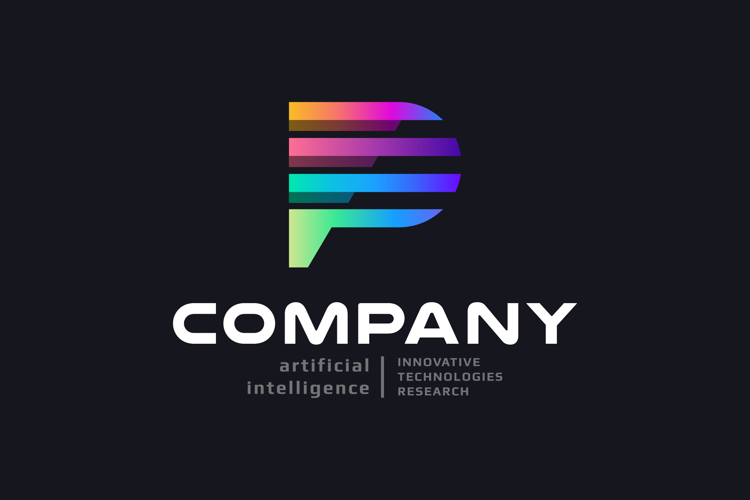 Protek Ai Tech Letter P Logo