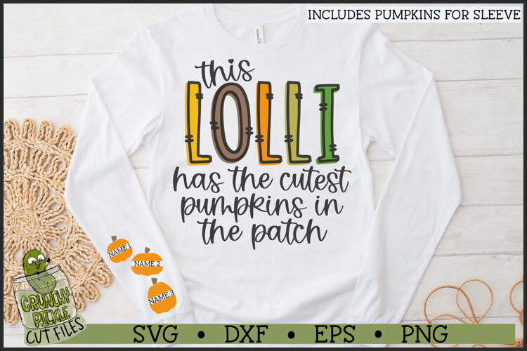 Lolli Pumpkin Patch SVG File example image 1