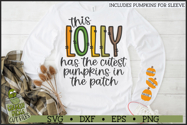 Lolly Pumpkin Patch SVG File