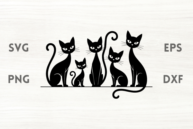 Spooky Cats SVG
