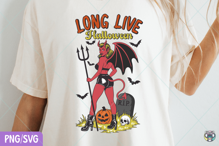 Long Live Halloween Png, Witchy Halloween Shirt Png