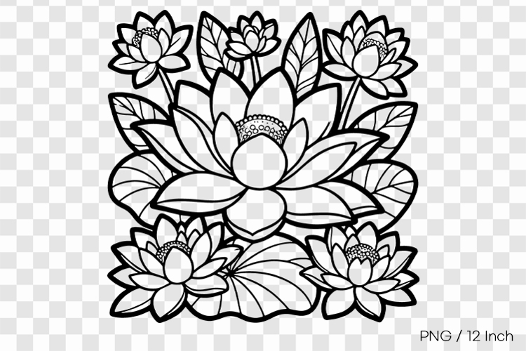 Flower Drawing Png Image 18