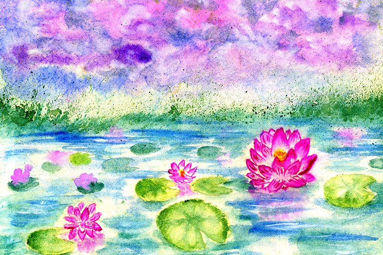 Lotus Flower Clipart Image 10