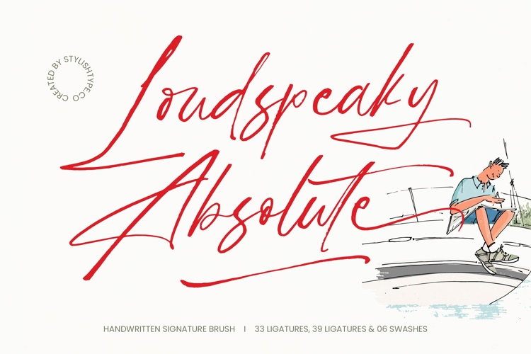 Loudspeaky Absolute - Handwritten Signature Brush