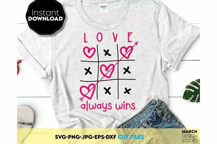 Love Always Wins SVG PNG | Funny Valentine Day Shirt Design