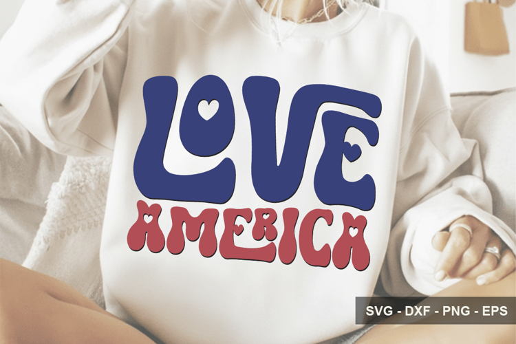 Love America - 4th Of July Design